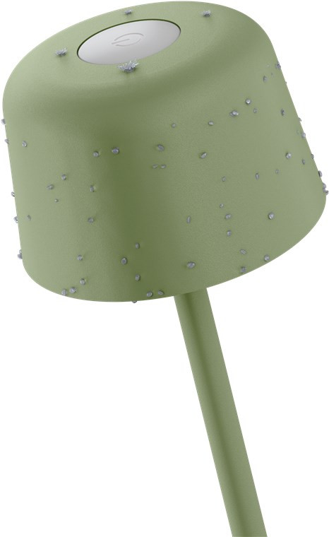 Punjiva bežična LED stolna lampa sa tri nivoa svijetline GOOBAY 3000K 25cm zelena