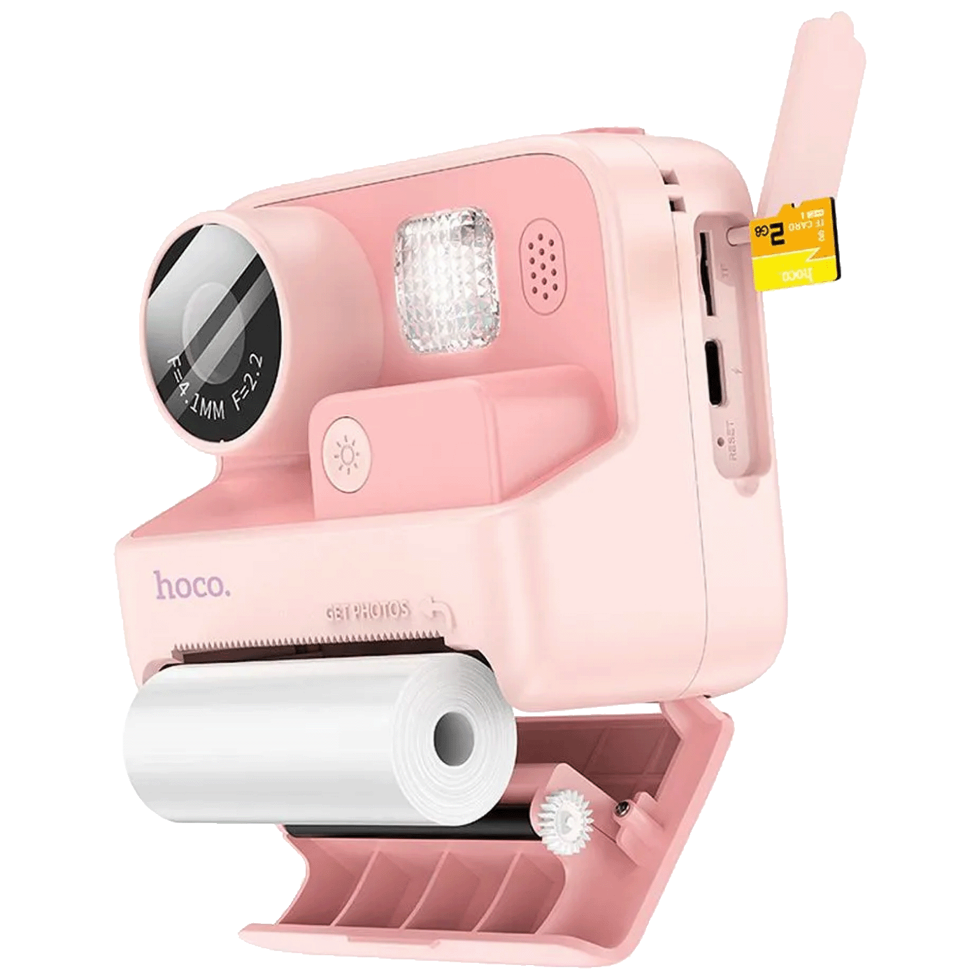 Dječiji instant fotoaparat sa printerom HOCO DV200 rozi