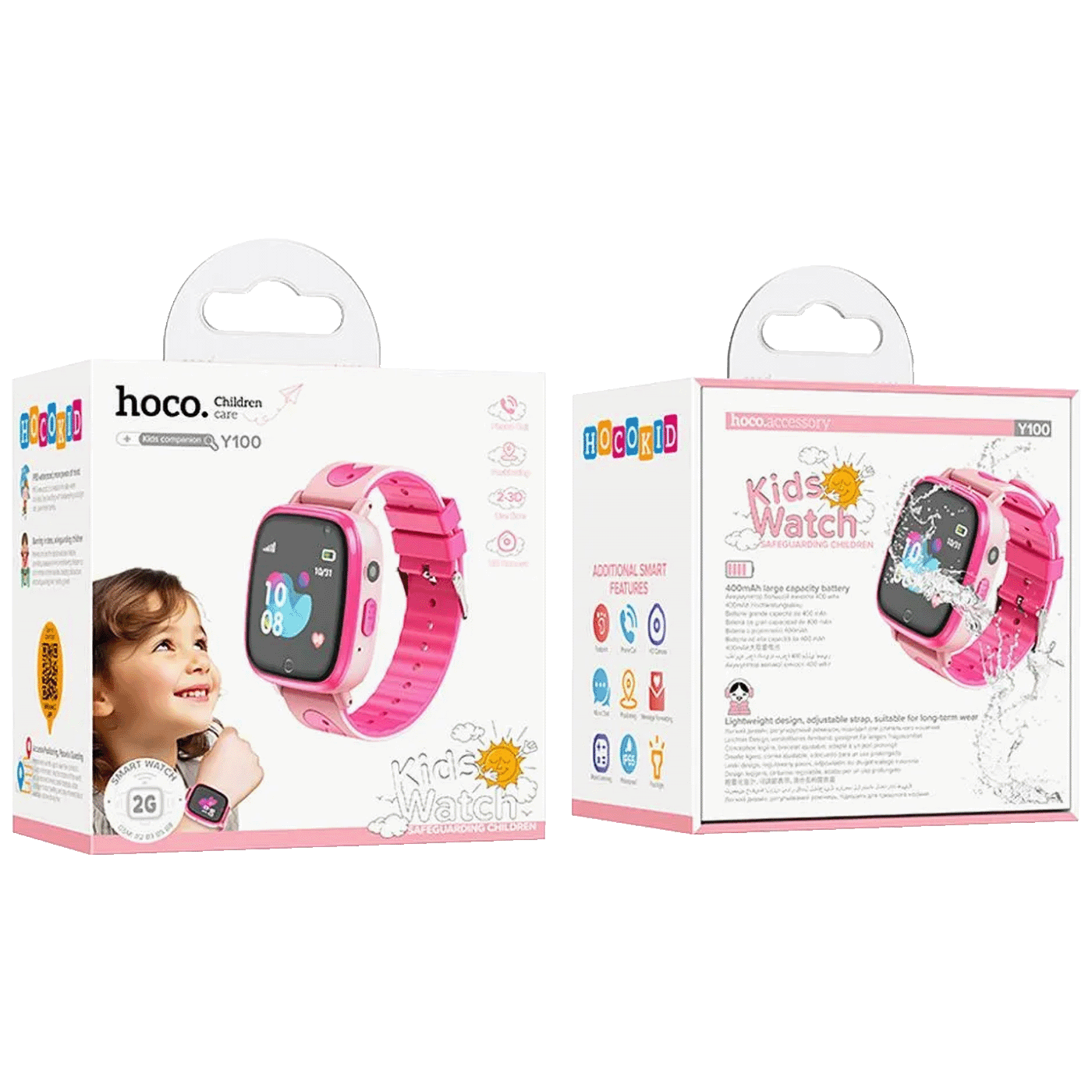 Pametni sat za djecu HOCO Y100 rozi