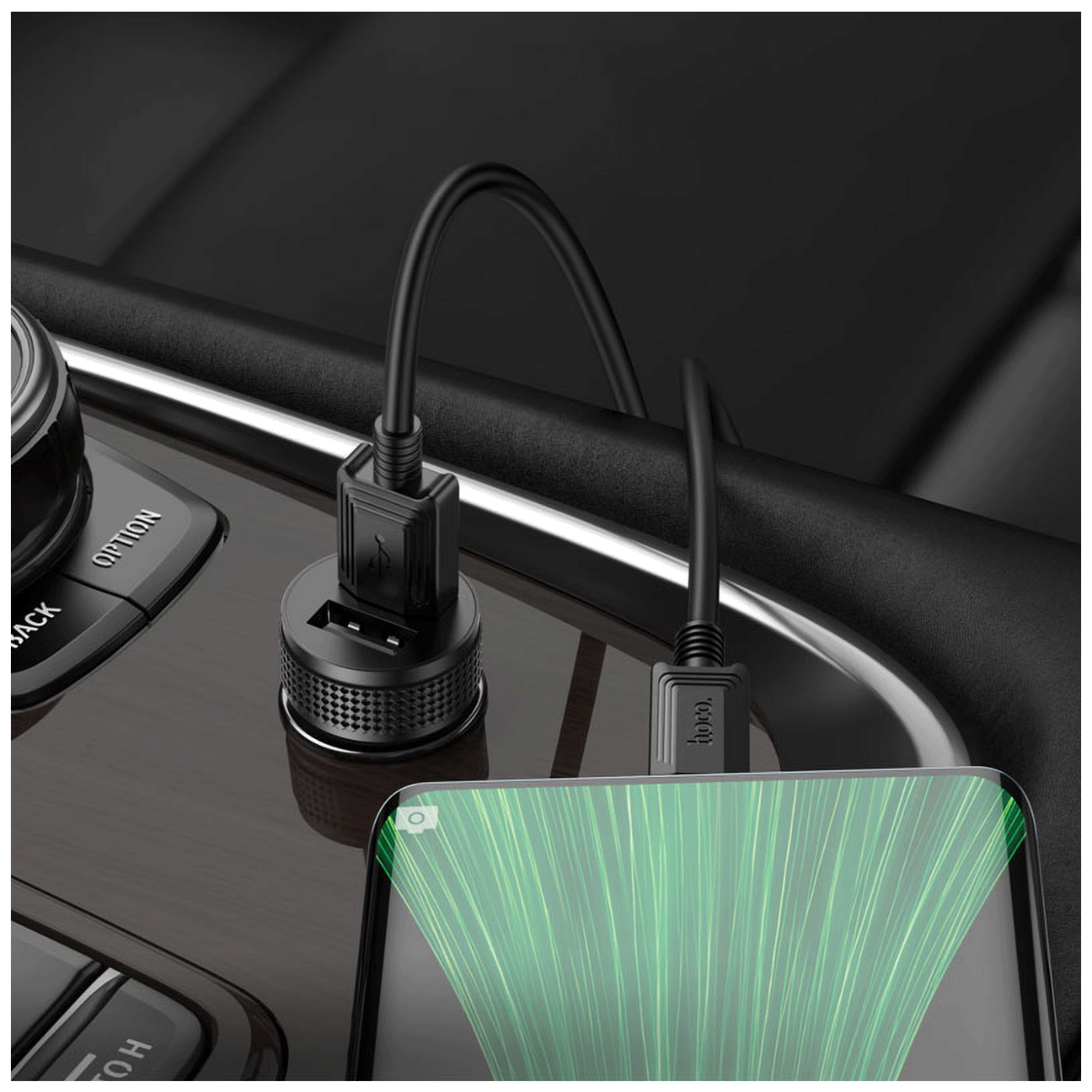Auto punjač 2x USB-A 12W sa Micro USB kablom HOCO Z49 - slika 2