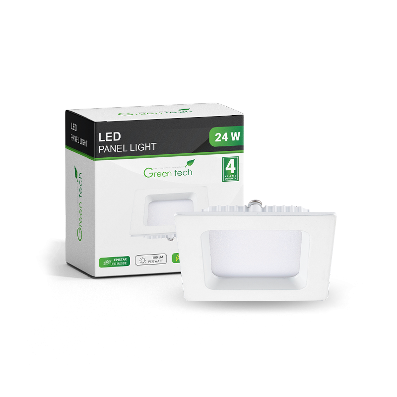 LED panel 24W 4200K ugradni GREEN TECH
