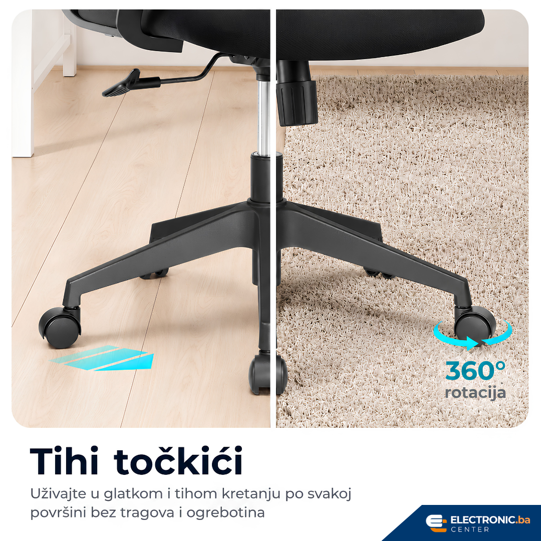 Elegantna kancelarijska stolica BRATECK LV-CH05-11 - slika 2