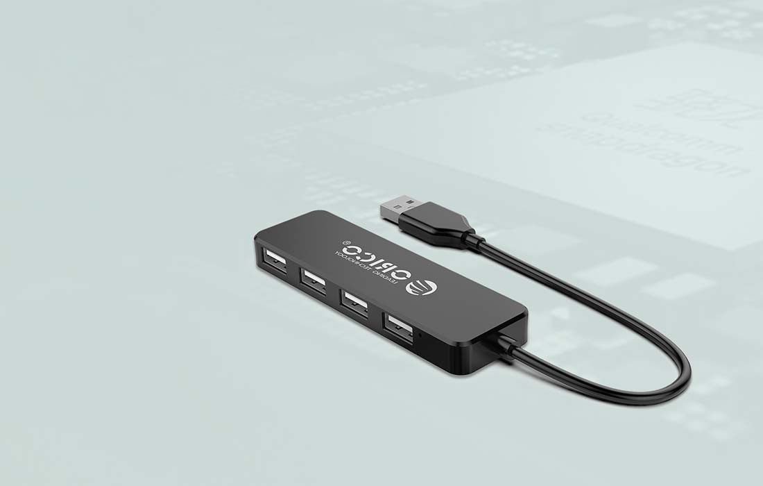 OTG HUB USB-A ORICO FL01-BK-BP 4u1 30cm
