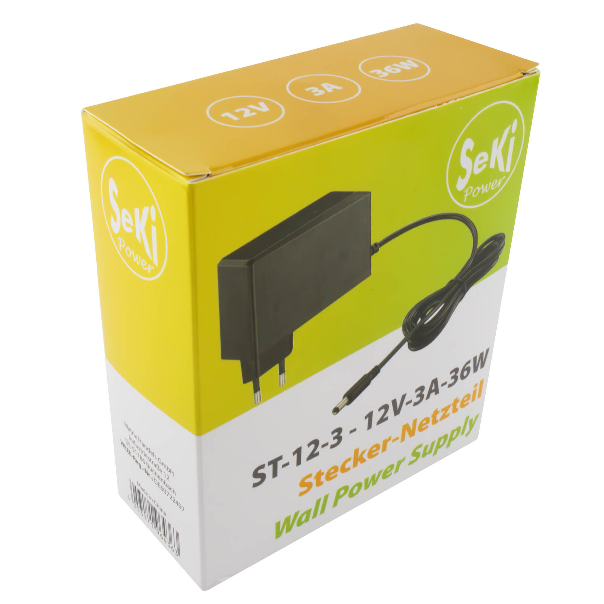 Napojni ispravljač 12V 3A 36W SEKI