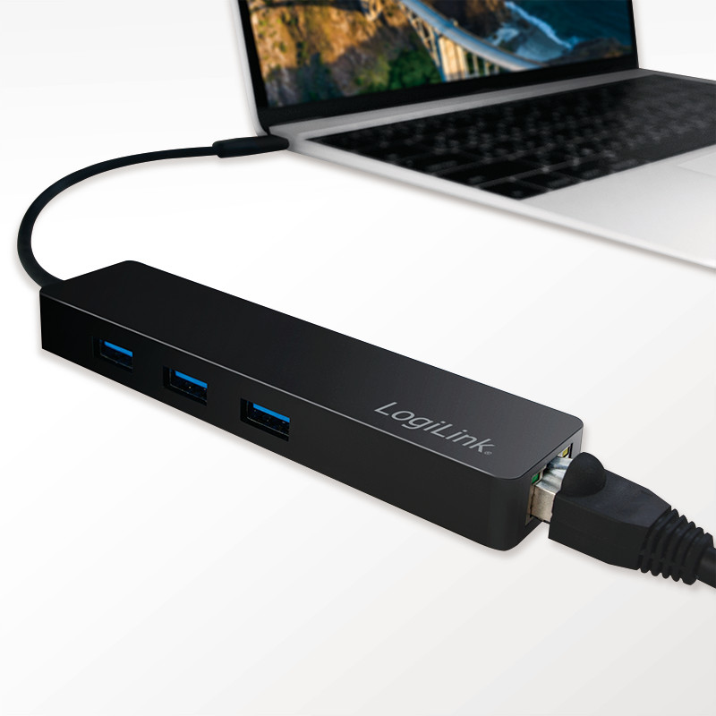 USB-C HUB LOGILINK 4u1 20cm