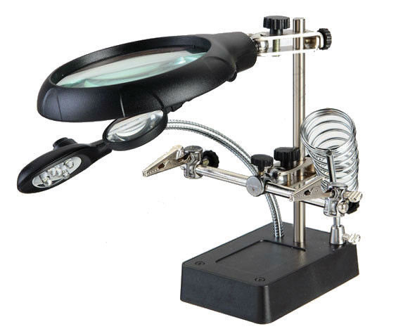 Držač za lemilicu sa lupom i LED svjetlom ZD-126-3