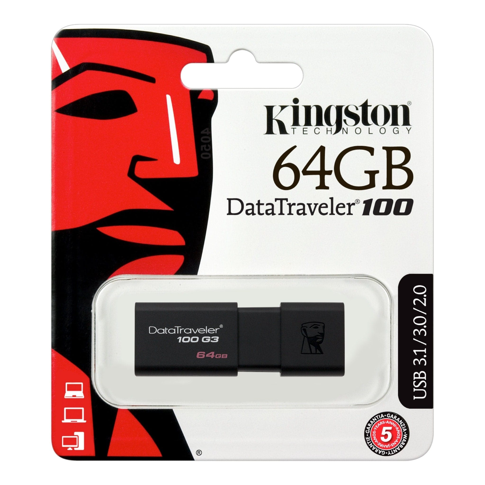 USB stick flash drive 64GB KINGSTON DT100