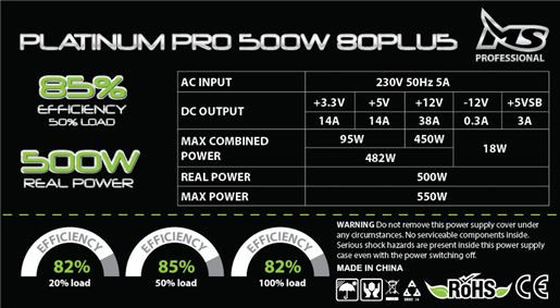 PSU napojna jedinica MS PLATINUM PRO