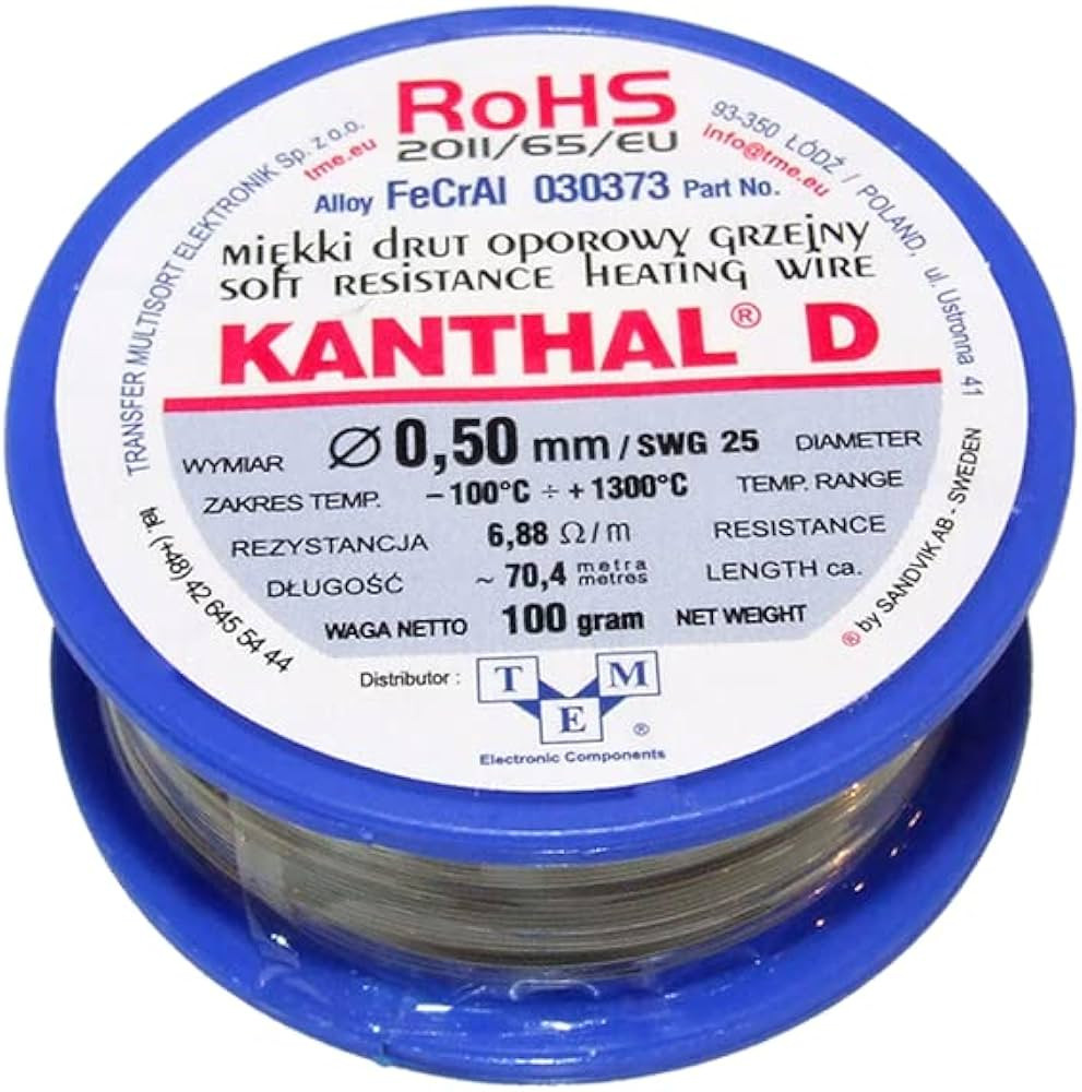 Kantal žica otpornička 0.5mm 100gr