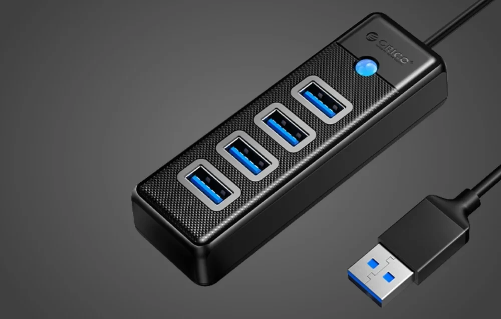 USB-A HUB ORICO 15cm 4u1