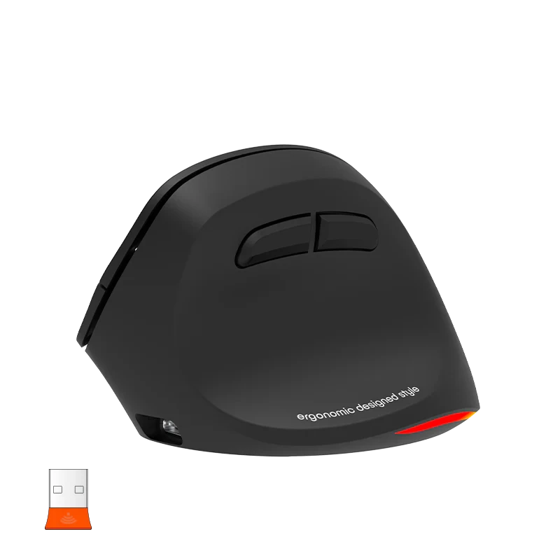 Ergonomski punjivi bežični bluetooth miš za dešnjake MEETION BTM010R crni