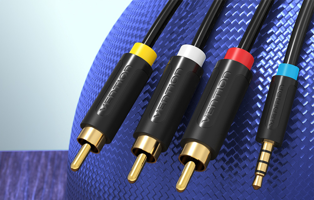 Audio kabal AUX na 3 x RCA stereo VENTION 1.5m