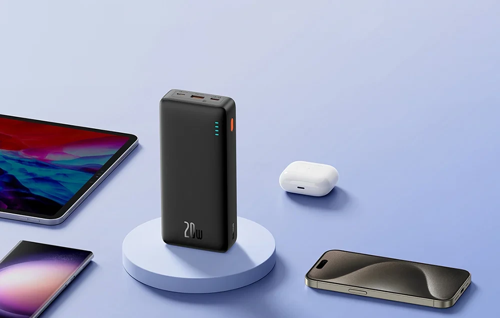Prijenosni punjač powerbank BASEUS AirPow 20W 20000mAh, lagan i kompaktan dizajn