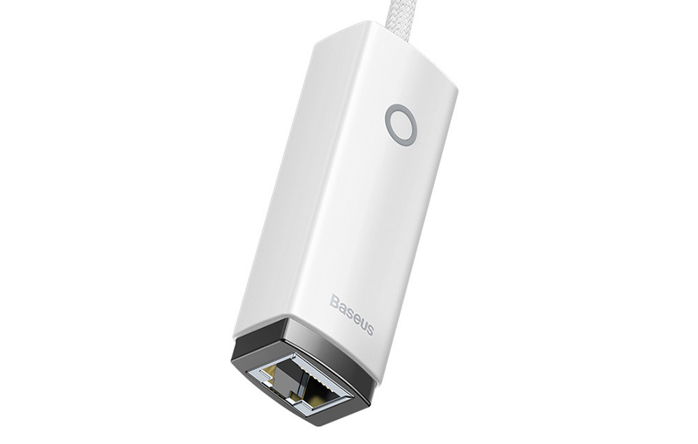 Mrežni adapter USB-C na RJ45 BASEUS bijeli i kompaktan