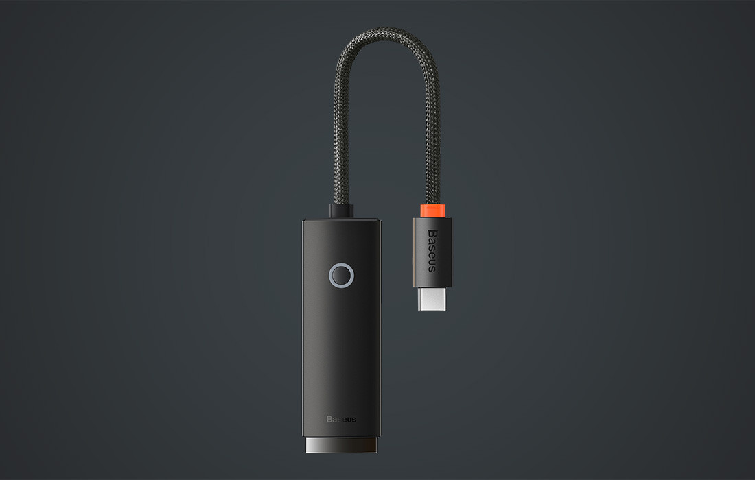 Mrežni adapter gigabitni USB-C na RJ45 BASEUS crni