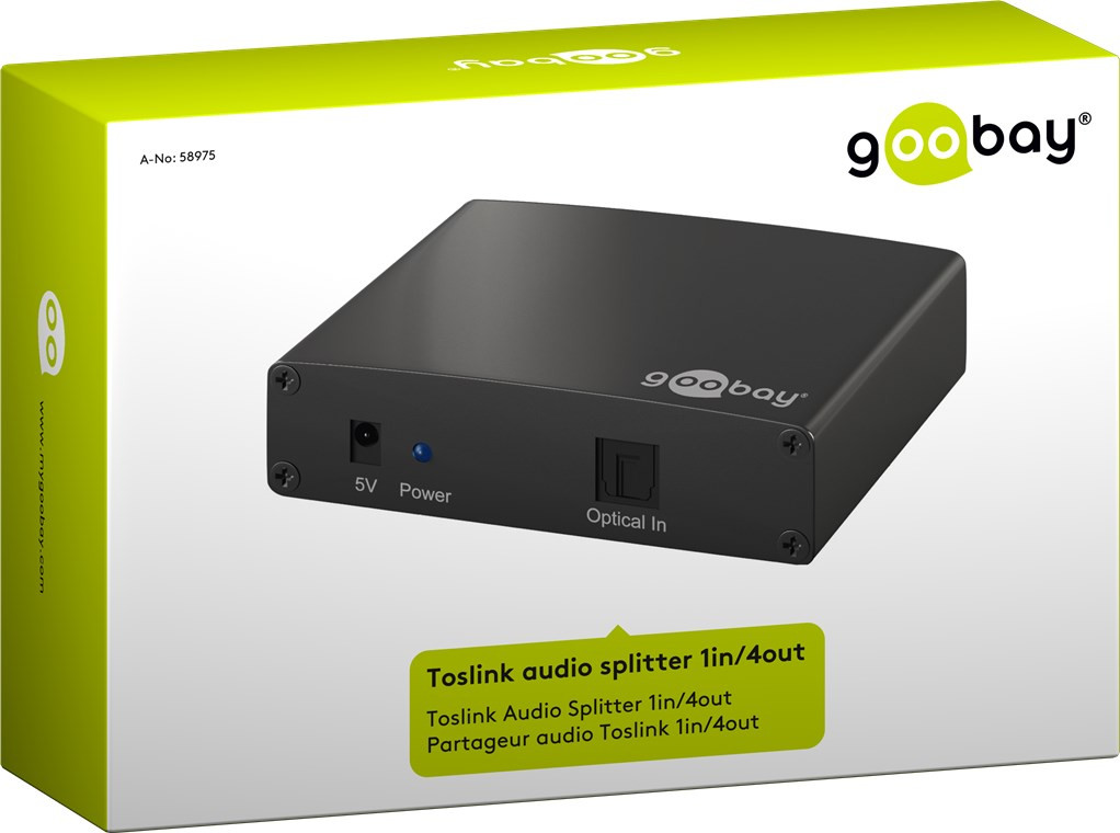 Razdjelnik TOSLINK 4 port GOOBAY