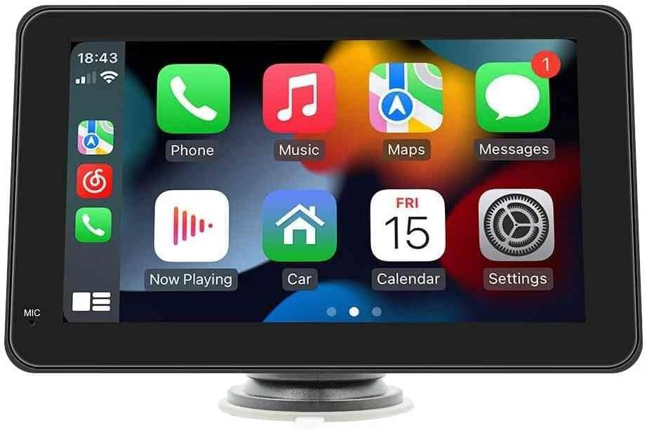 Multimedija za auto sa rikverc kamerom, carplay, android auto nadgradbena 7 inch