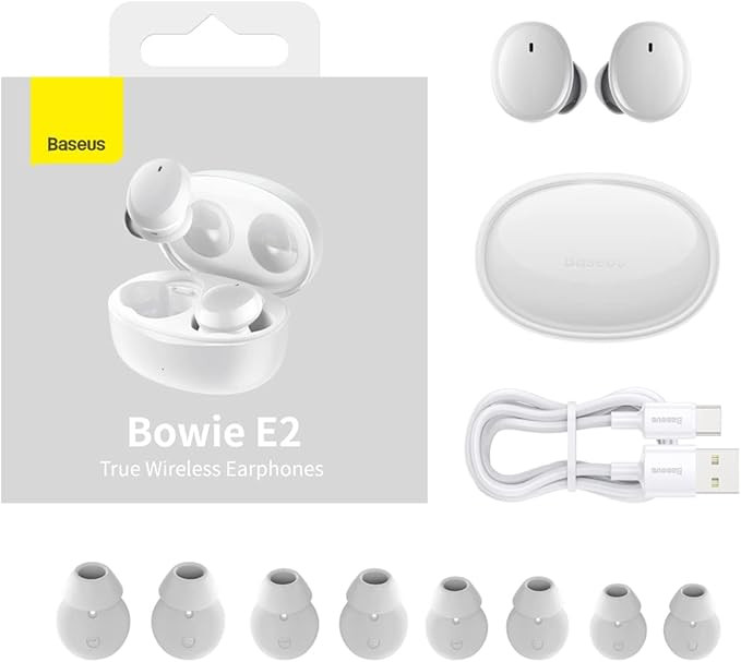 Bežične bluetooth slušalice BASEUS True Bowie E2 TWS bijele