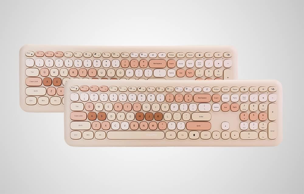 Retro set bežična tastatura i miš MOFII 666 bež