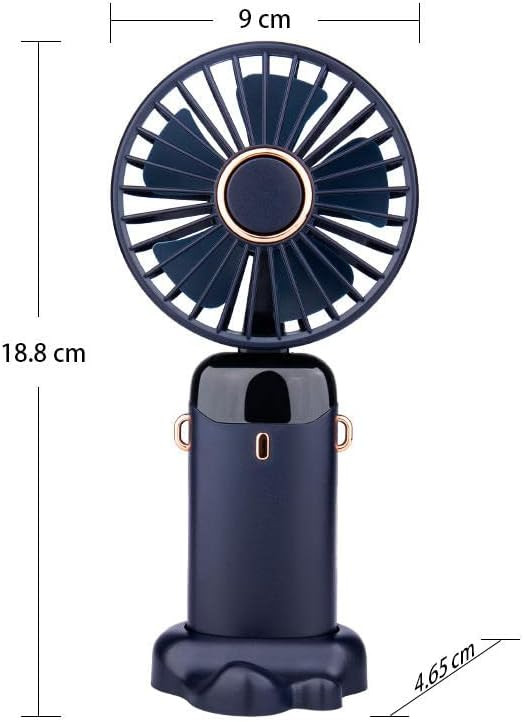 Ručni podesivi punjivi ventilator sa 5 brzina S1 plavi