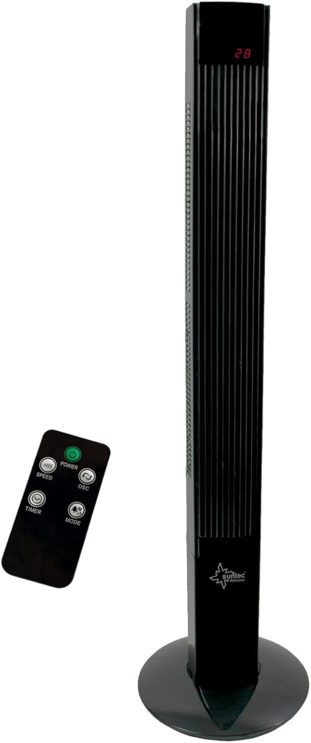 Stupni ventilator sa LED ekranom i daljinskim upravljačem SUNTEC COOLBREEZE 12000TV crni