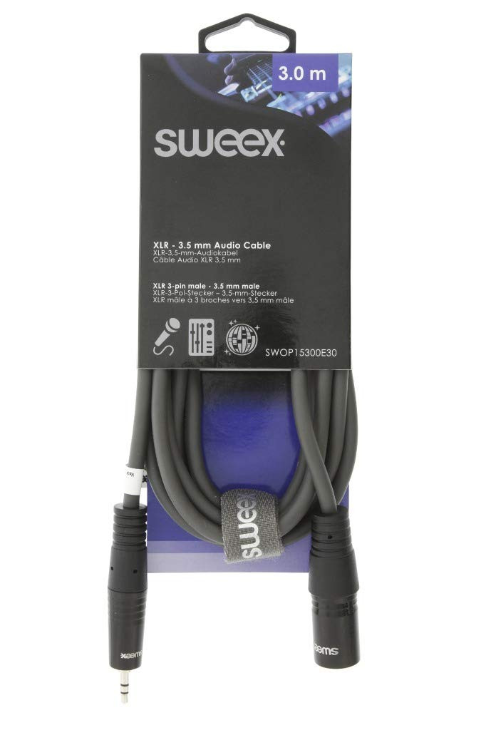 Mikrofonski kabal NEDIS XLR 3PIN na 3.5mm 3m