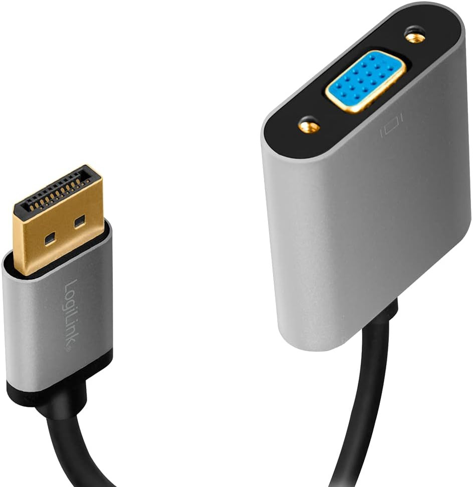 Adapter DisplayPort na VGA 15cm