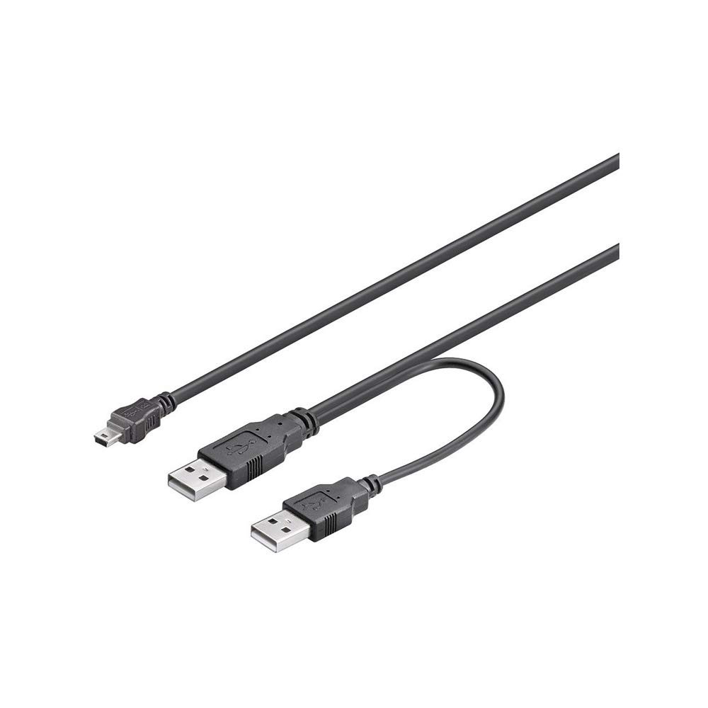 Kabal 2x USB-A 2.0 na mini USB 0.6m GOOBAY