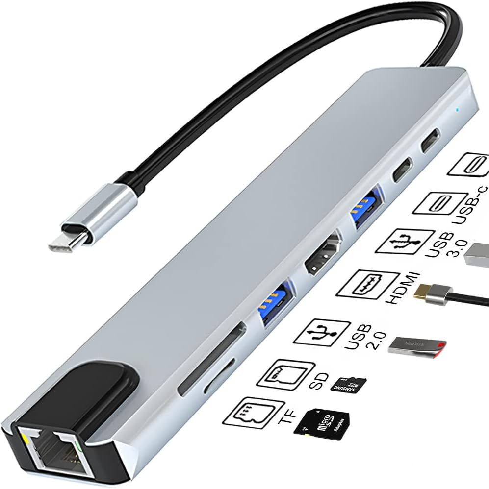 Multiport 8u1 USB-C 3.0 HUB