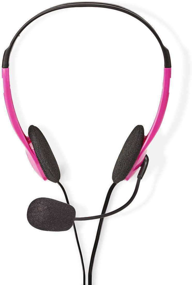 Slušalice sa mikrofonom 2x 3.5mm 2m  NEDIS Roze