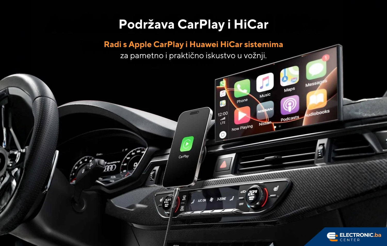 Kabal USB-C na USB-C 100W PD VENTION 1.2m crni