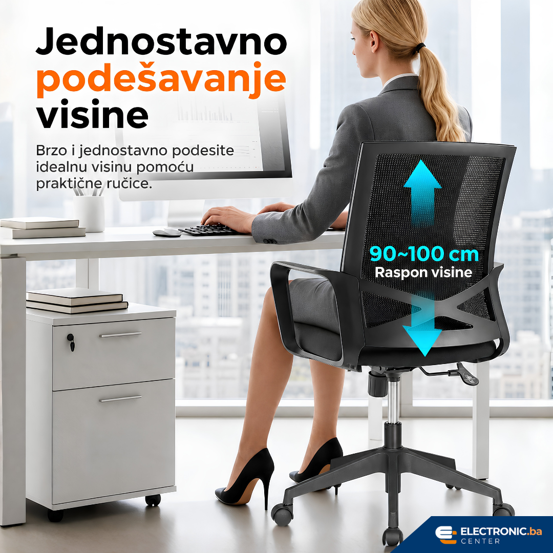 Elegantna kancelarijska stolica BRATECK LV-CH05-11 - slika 5