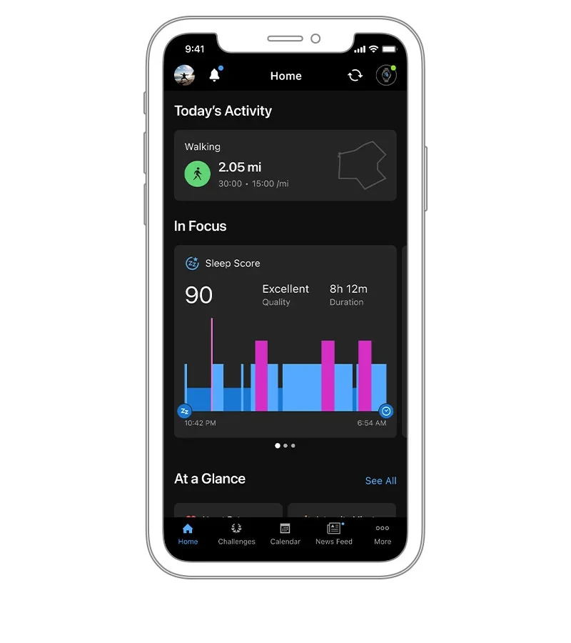 Pametni sat GARMIN Vivomove Trend ima opciju GARMIN connect