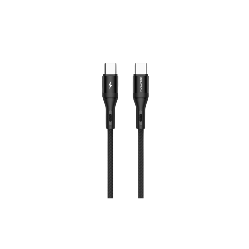 Punjač USB-A USB-C 25W sa USB-C kablom 1m GIGATECH crni - slika 3