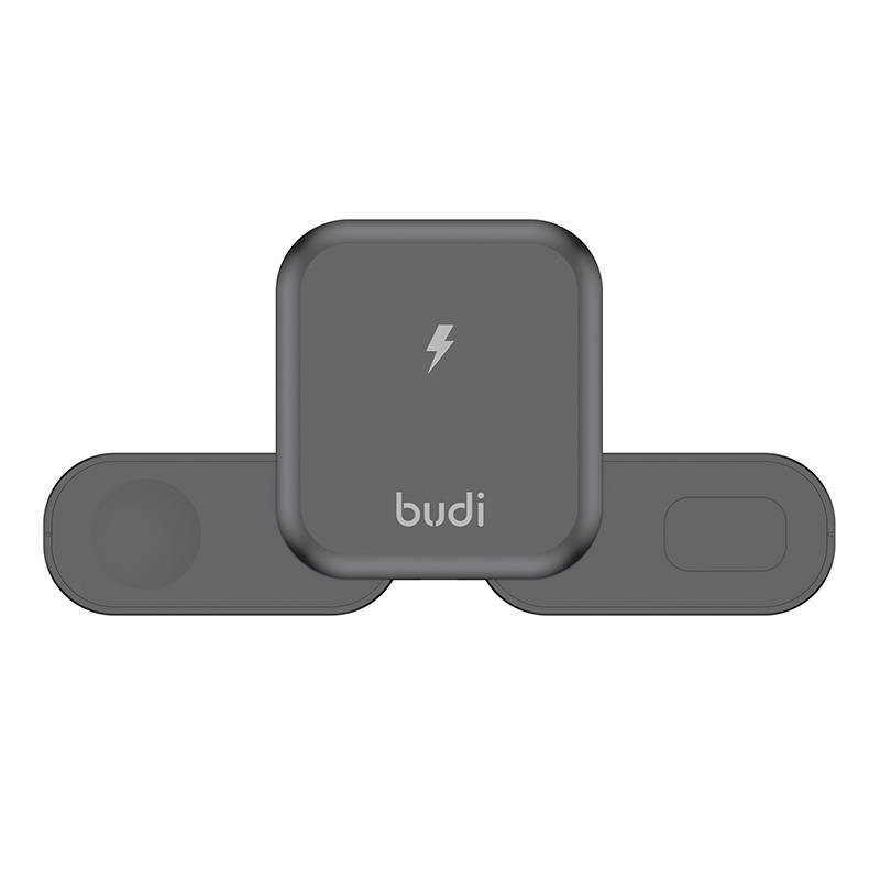 Bežični USB-C punjač za telefon slušalice i sat BUDI 4500 15W