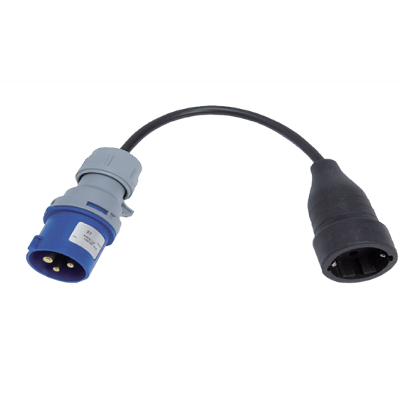Adapter prelaz sa industrijskog utikača na šuko utičnicu FAMATEL 220/240V 25cm