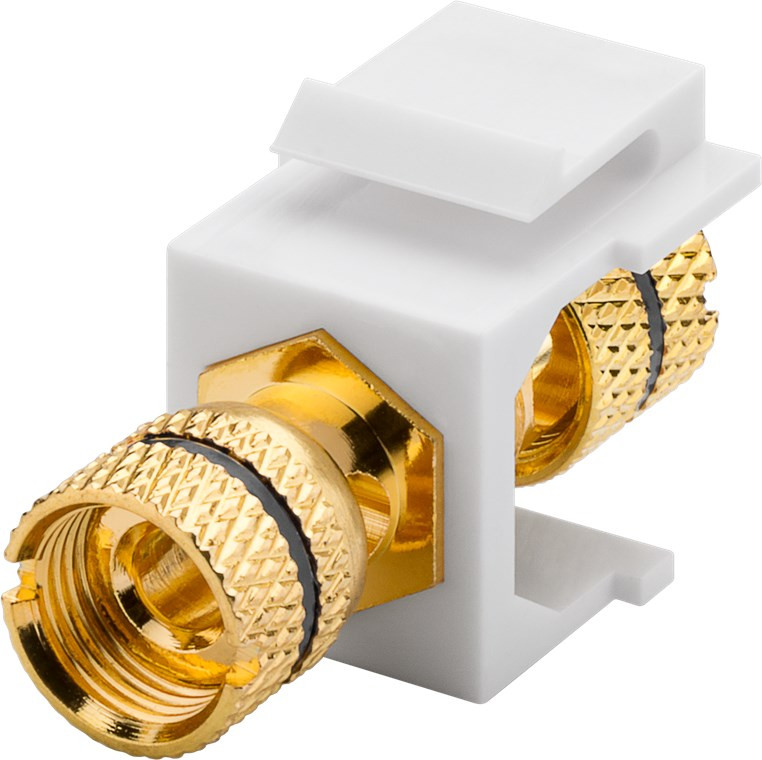 Audio konektor banana keystone modul crna