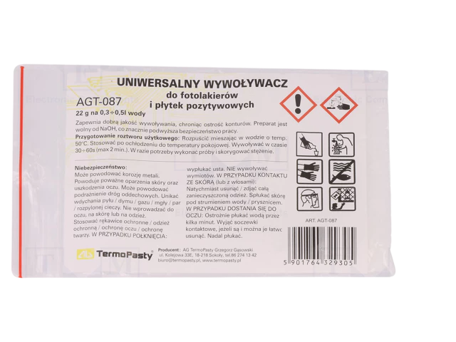 Hemijsko sredstvo razvijač fotootpornika TERMOPASTY 22g