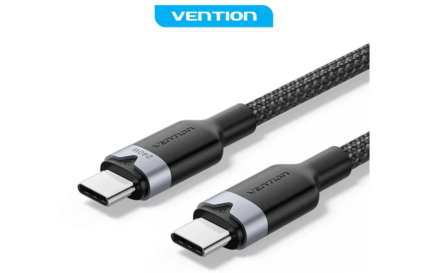 Kabal USB-C na USB-C 240W VENTION 2m crni