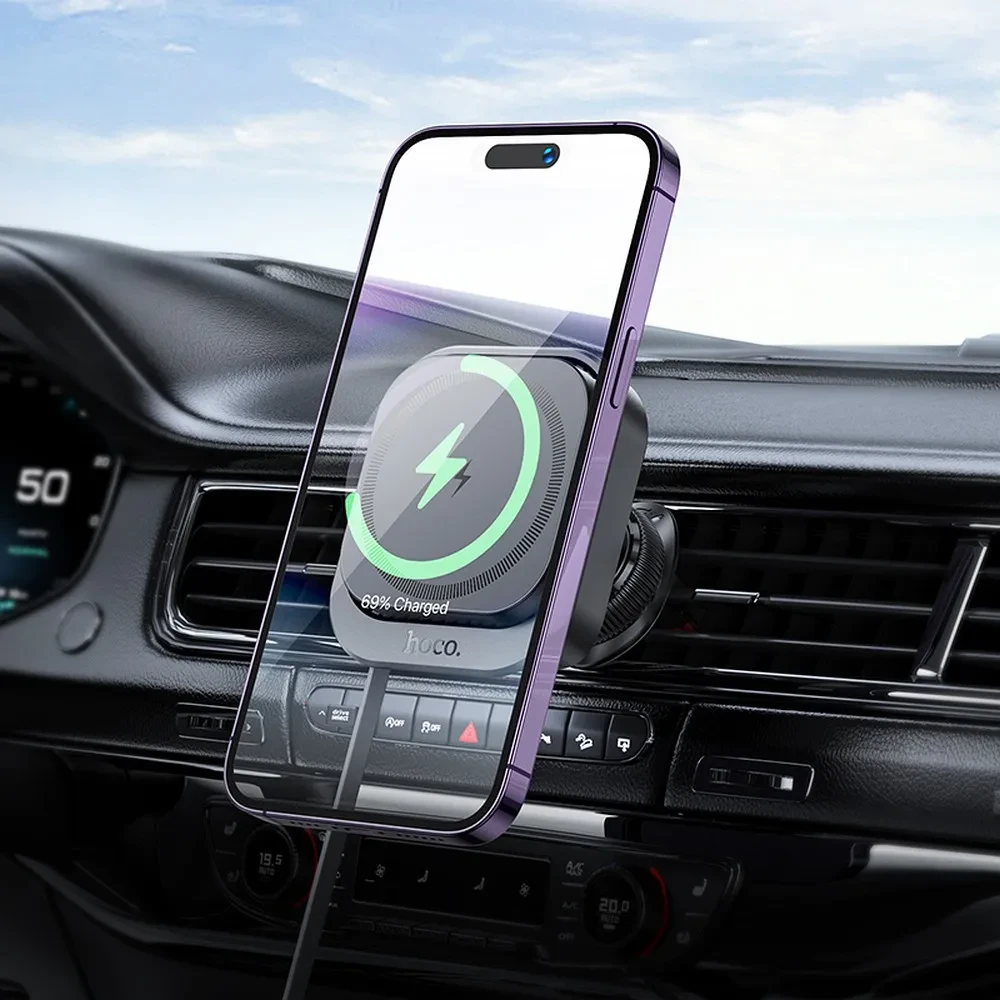 Auto nosač za telefon MagSafe HOCO HW23 podržava telefone od 4,5 do 7 inch
