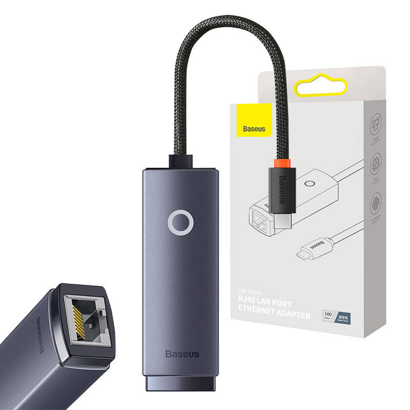 Mrežni adapter BASEUS USB-C na RJ45 10/100MBs