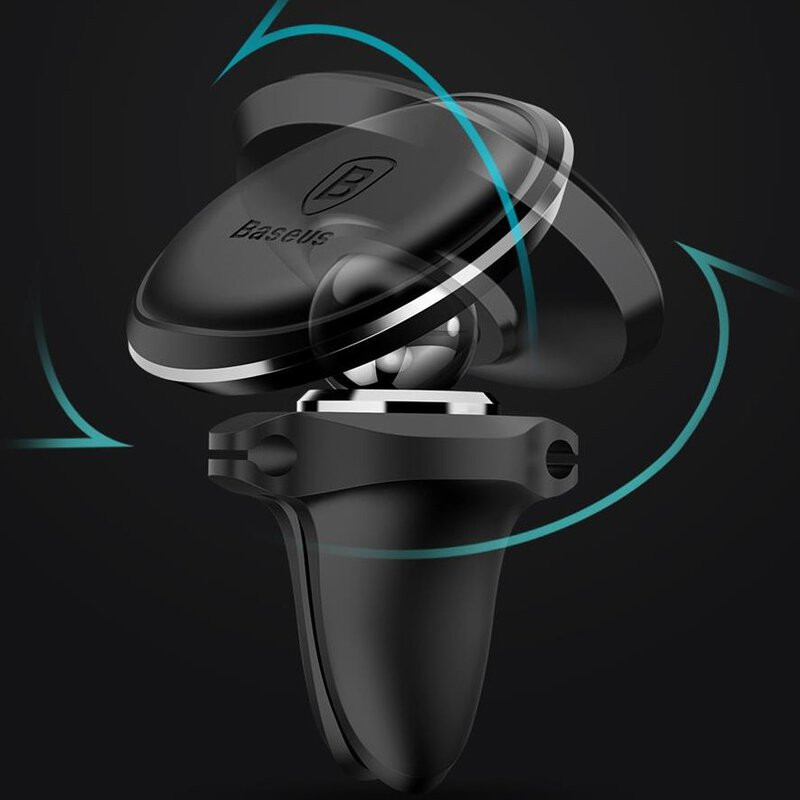 Magnetni auto nosač za telefon BASEUS crno-crveni