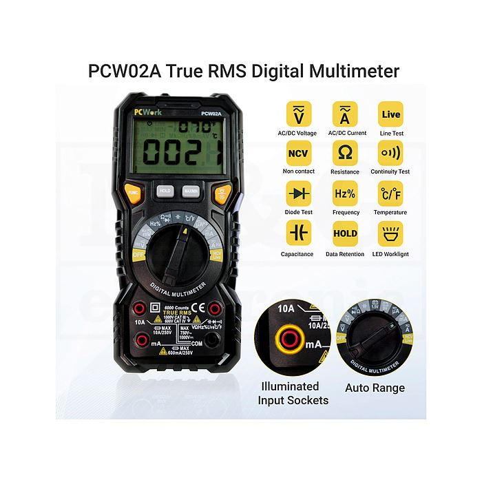 Digitalni multimetar PC WORK PCW02A