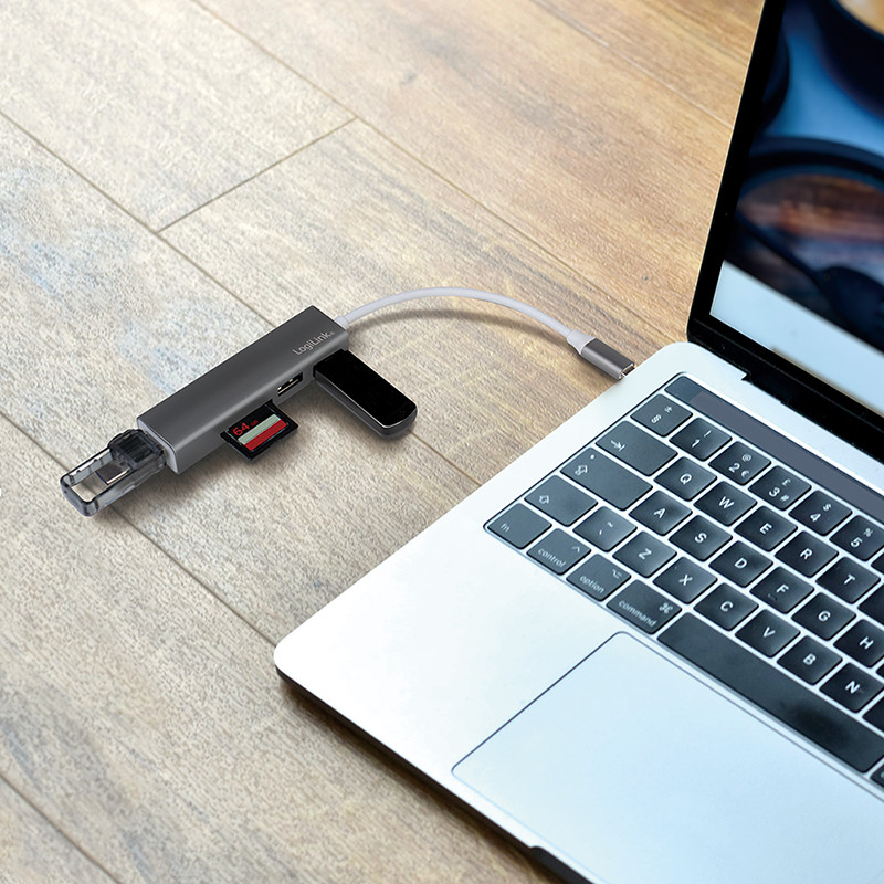 USB-C HUB LOGILINK 5u1 15cm