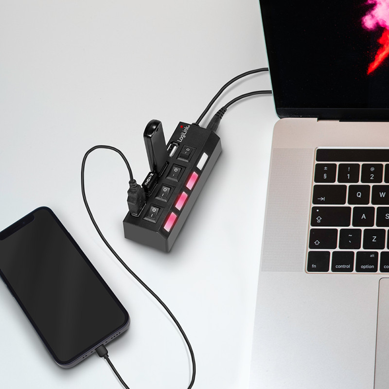 USB-A HUB sa prekidačima LOGILINK 4u1 1m