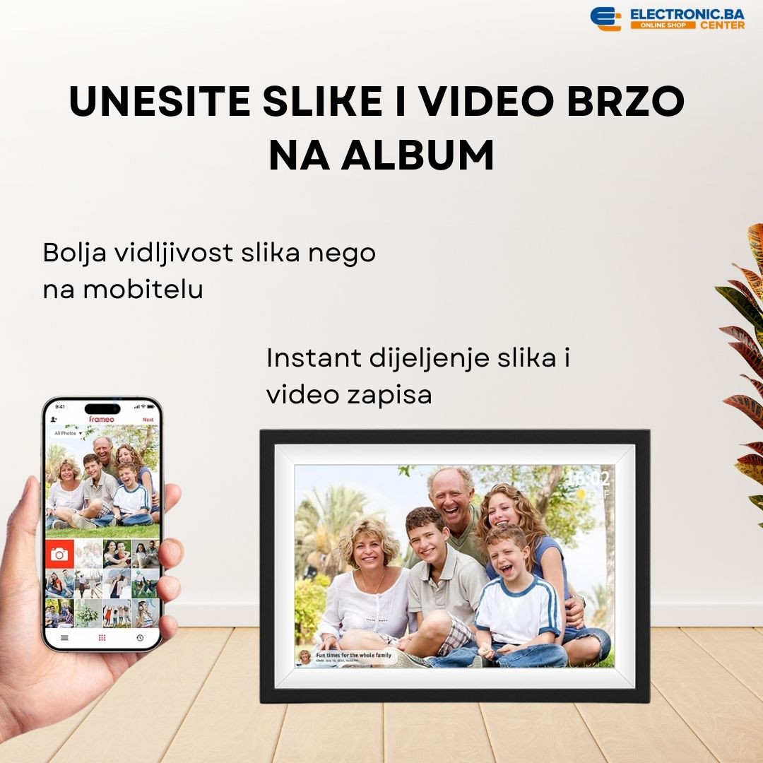 Pametni digitalni foto album ram za slike ARZOPA FRAMEO 10.1"