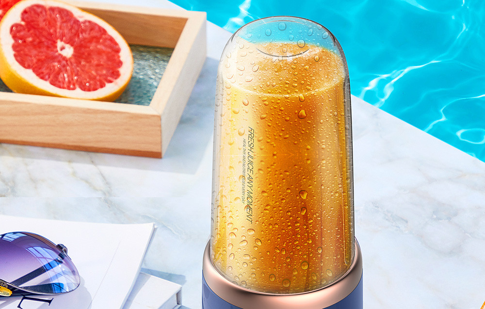 Prijenosni snažni blender DEERMA Juice NU06 plavi