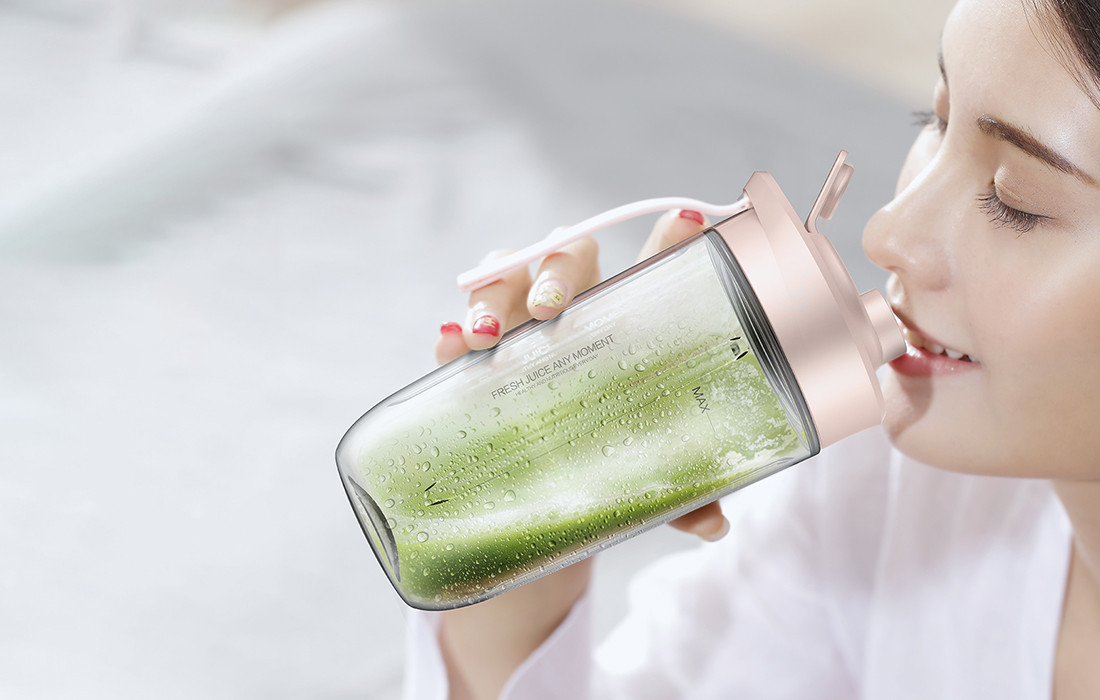 Prijenosni moćni blender DEERMA Juice NU05 rozi