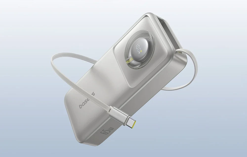 Prijenosni punjač powerbank sa USB-C kablom 65W 20000mAh BASEUS