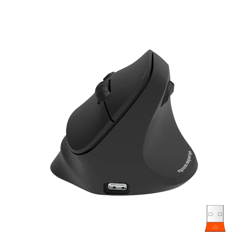 Ergonomski punjivi bežični bluetooth miš za dešnjake MEETION BTM010R crni